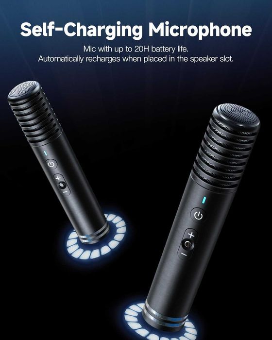 Караоке колона Ikarao Shell S1 280W с 2 микрофона