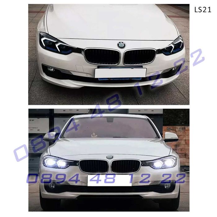 тунинг LED фарове BMW 3 F30 F31 Ксенон 12-18 нова G визия лед бмв ф30
