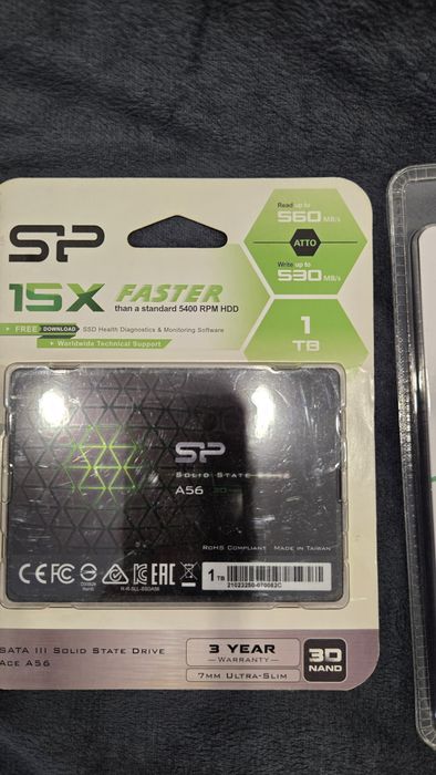 HDD 6 TB, 2 TB, SSD 1 TB