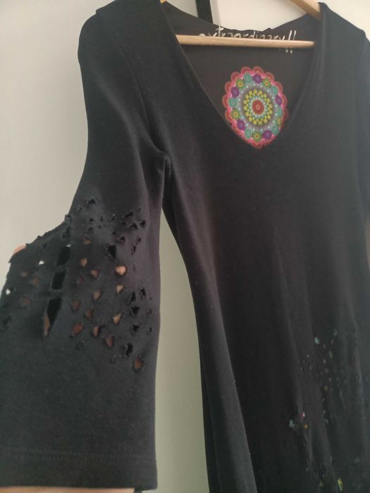 Rochie Desigual scurtă neagră M elegantă