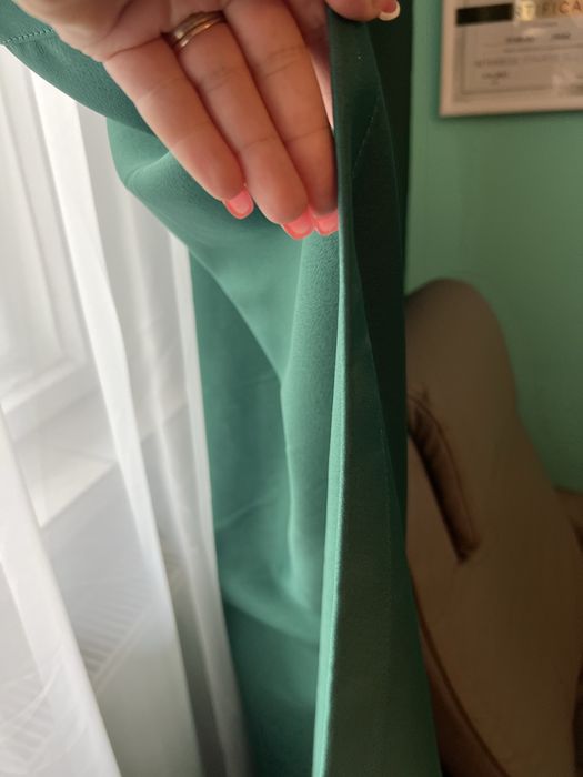 Perdele  verde smarald
