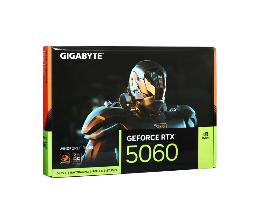 - Видеокарта Gigabyte RTX 5060 WINDFORCE OC 8GB (GV-N5060WF2OC-8GD)