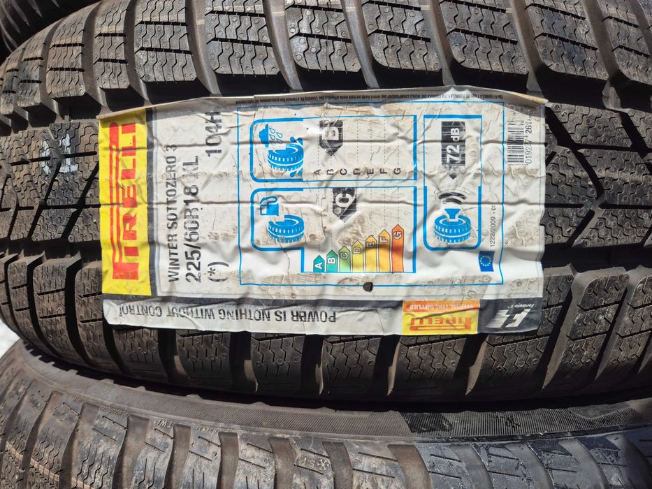 4 Anvelope de IARNA - 225/60/18 - PIRELLI Sottozero OEM BMW * - NOU - DOT 2018 !