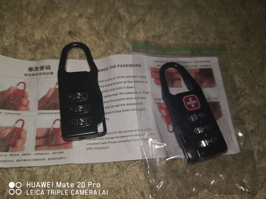 Lacate cu cifru pt bagaje, valize,  calatorii