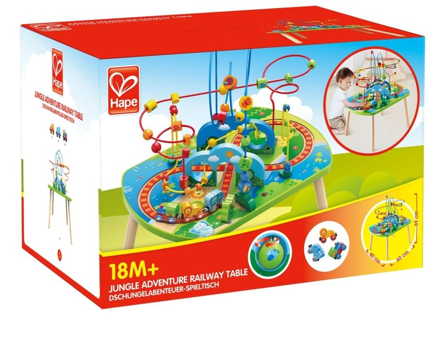 Железопътна дървена маса джунгла HAPE