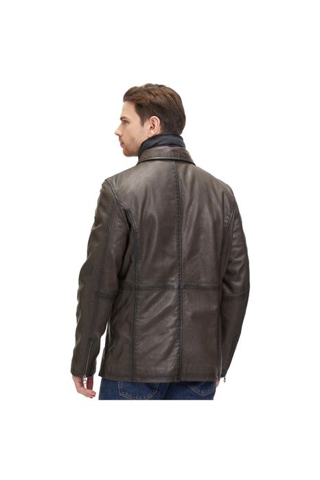 Geaca de Piele Barbati Mauritius Maro Inchis GMSantfort