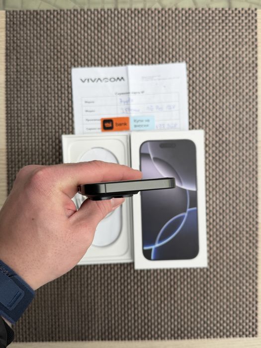 НОВ!/*ЛИЗИНГ*/ iPhone 16 Pro 128Gb Black Titanium 24М гарация