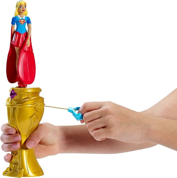 Летяща кукла DC Super hero girls и Barbie комплект с кученца