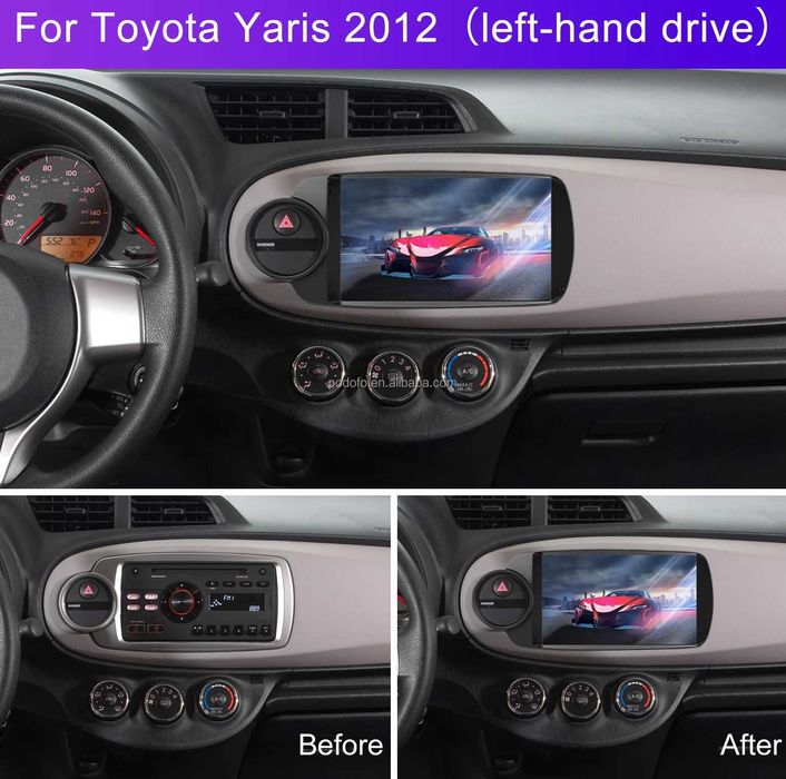 Мултимедия за Toyota Yaris Android Навигация Двоен дин плеър Yaris