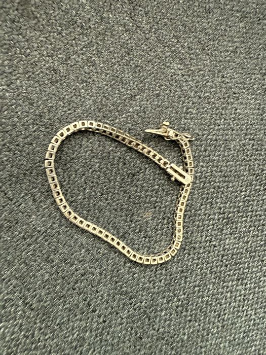 Bratara tennis arginti 16 cm