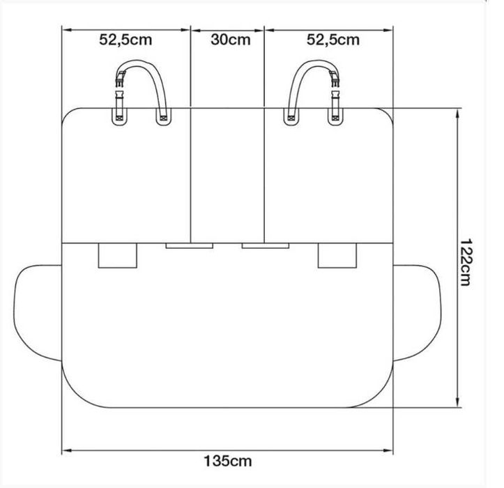 Покривало за багажник за домашни любимци, 133cm x 122cm, Протектор