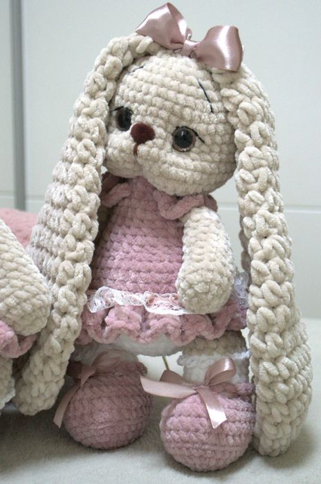 Плетено зайче Плетени играчки