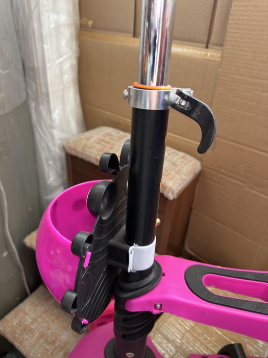 Детский самокат 2 в 1 с сидушкой