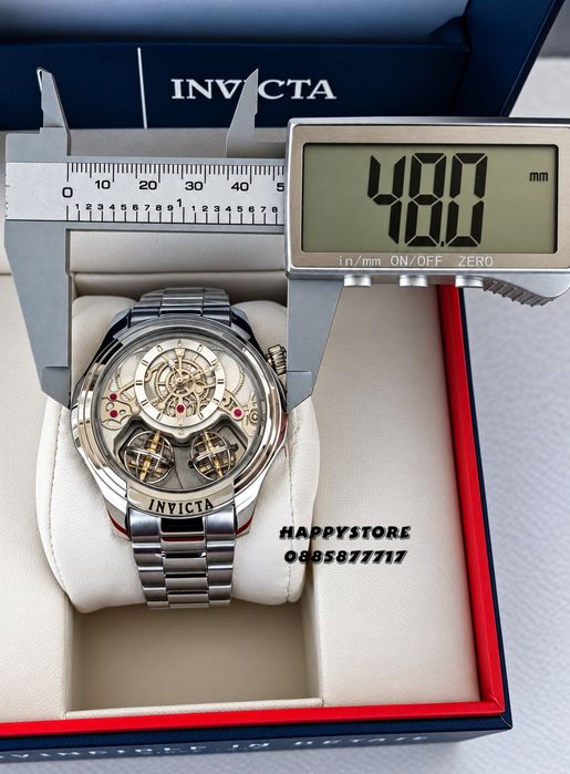 INVICTA Specialty Silver full metal 48 mm, Инвикта нов мъжки часовник