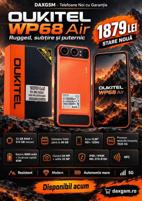 Oukitel WP68 Air, 12/512 GB