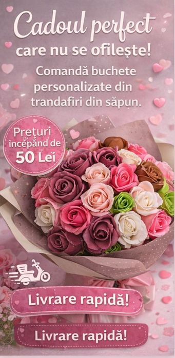 Vând buchet de trandafiri personalizate