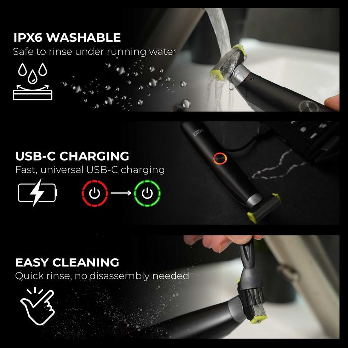 Trimmer Barbati Profesional SHAVX SX-PRO pentru Barba si Corp – Nou