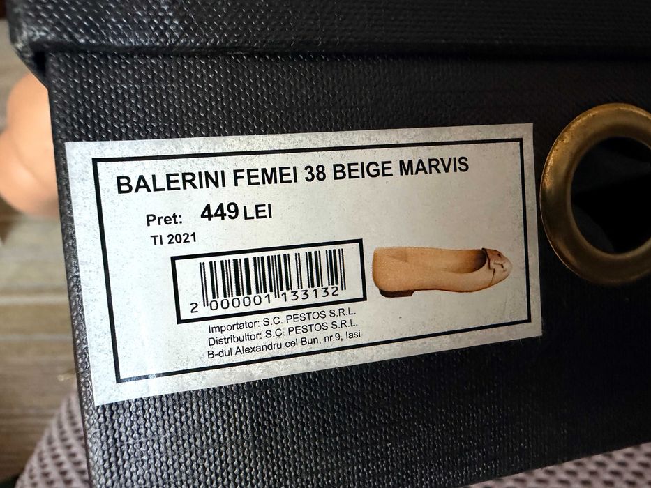 Balerini IL Passo Marvis originali, bej, 38