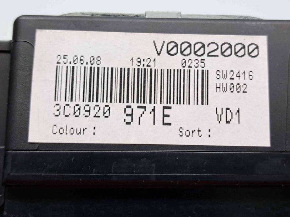 Ceas bord Volkswagen Passat B6 (3C2) [Fabr 2005-2010] 3C0920971E