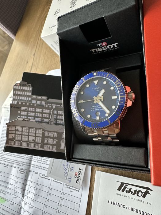 Vand ceas Tissot Seastar 1000, diver 300M, 43mm, NOU!