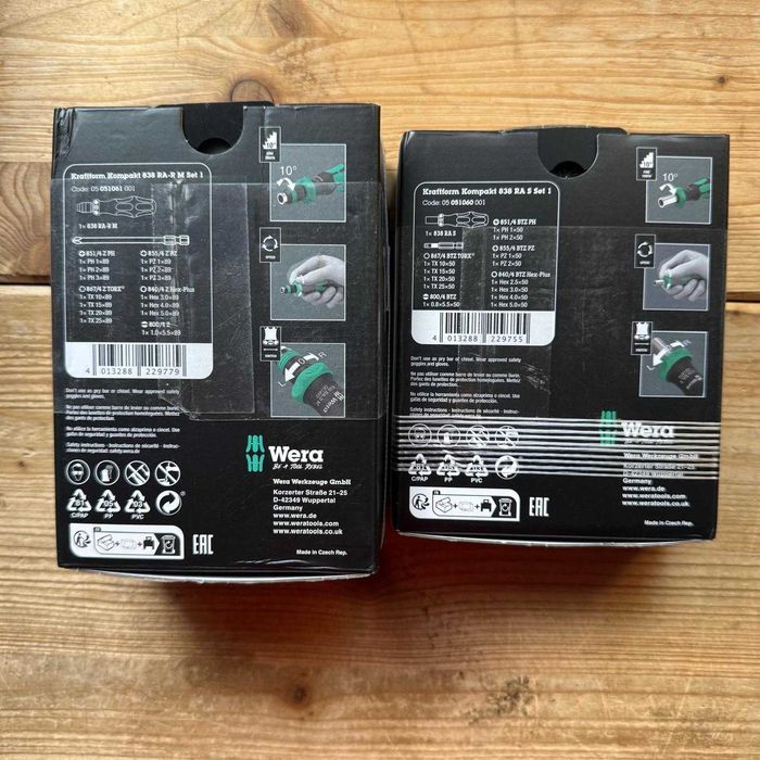 Set surubelnita  biti lungi Wera KK 838 RA-R M set 1, 838 RA S Set 1