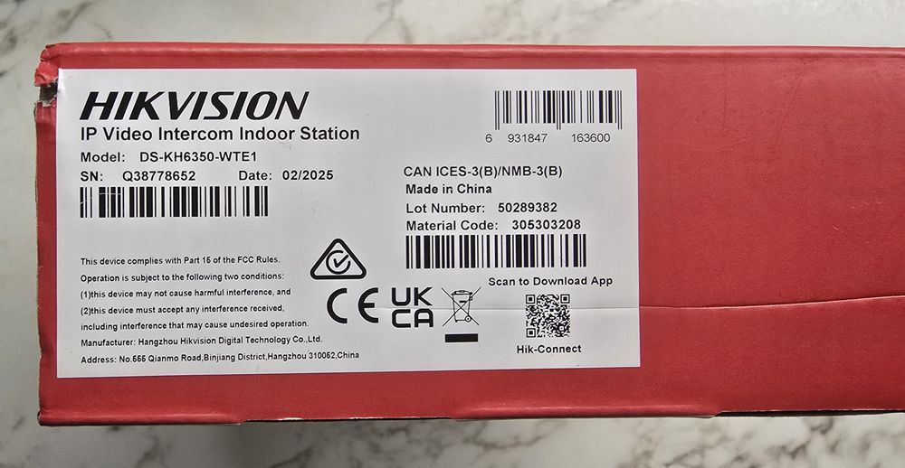Продам HIKVISION экран DS-KH6350-WTE1

IP Video Intercom Indoor Statio