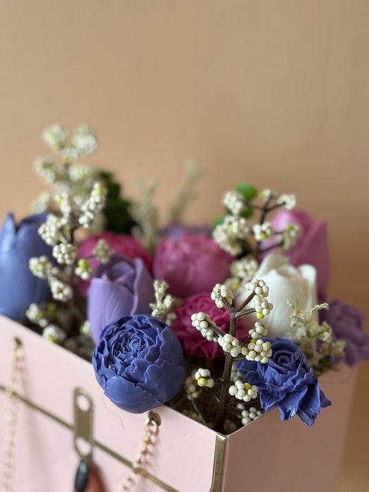 Сапунени букети по поръчка.