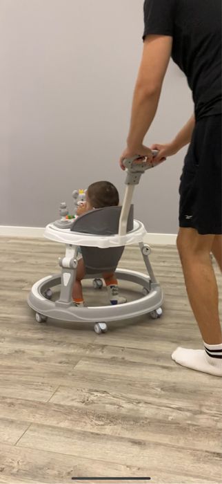 Детские ходунки со съемной ручкой