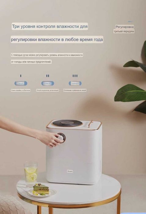 Midea очиститель и увлажнитель воздуха 2в1