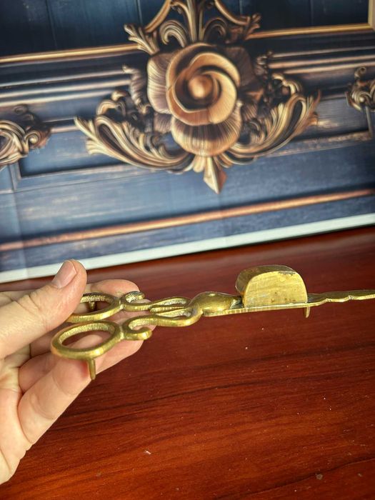 DN363 Foarfeca de alama 16cm pentru lumanari