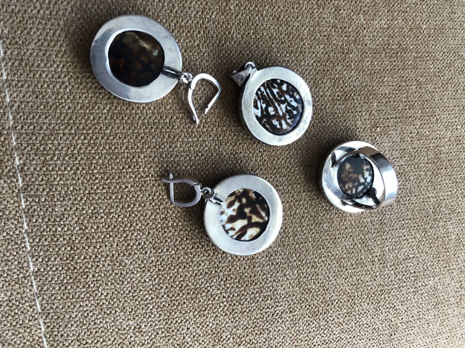 Set de argint 925,model animal print,model deosebit