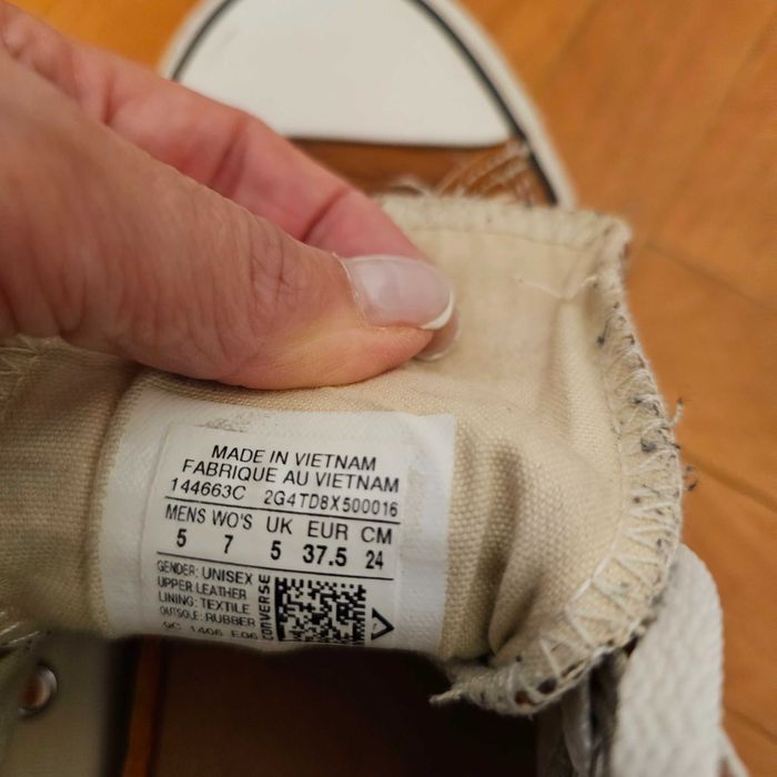 Tenisi Converse All Star piele naturala