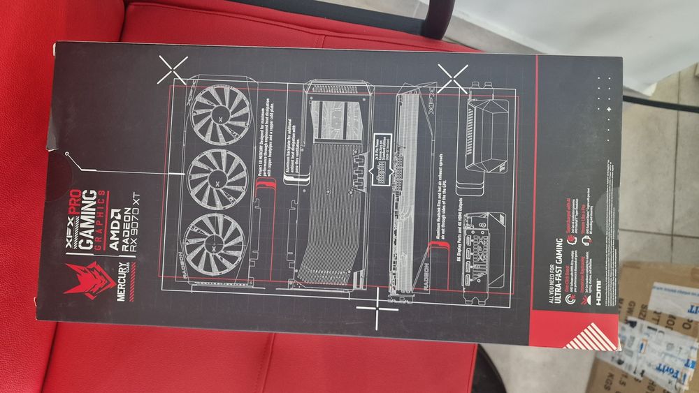 Placa video  RX 9070 XT XFX Mercury (MERC 310) - 16GB VRAM - Garantie