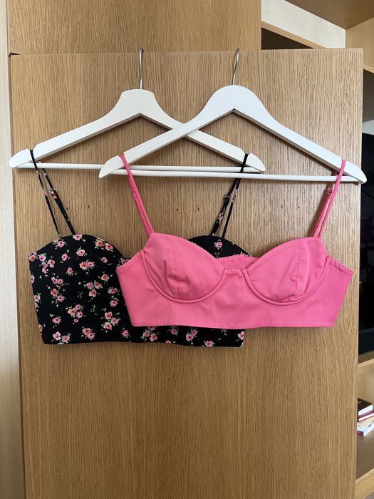 Черно и розово бюстие от  Zara