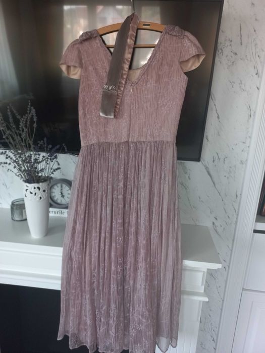 Rochie de ocazie ECHO de Ravel roz pudra