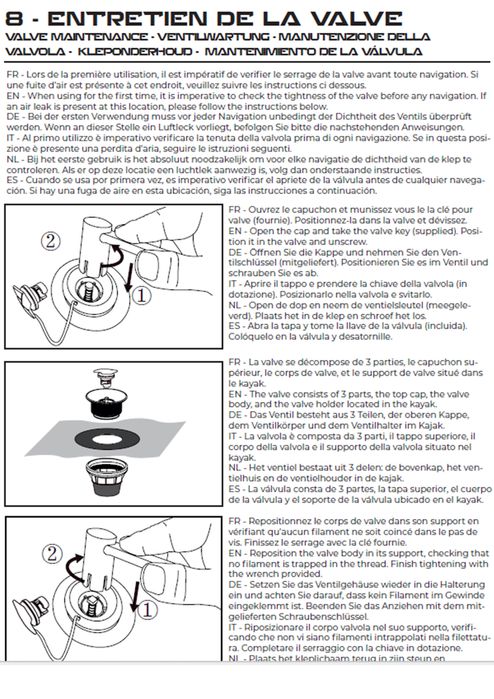Set Caiac Beluga Dropstitch 2 persoane - produs resigilat Decathlon