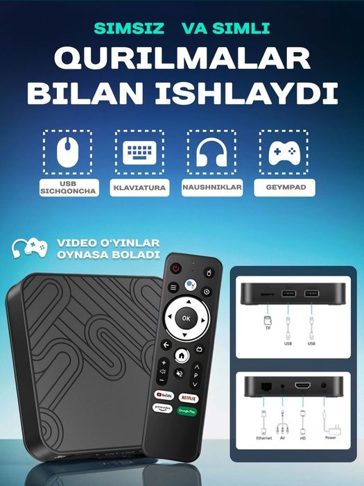 Z8 Pro tv box smart android wifi тв приставка 4/32 GB
