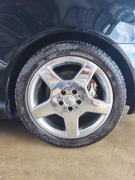 Мерцедес оригинални амг джанти 18" цола 5х112 Моноблок Хром w220 w215 w140 Mercedes AMG w220 w215