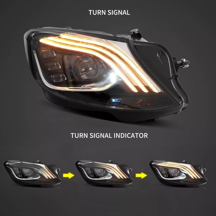 Faruri Full LED VLAND pentru Mercedez Benz Clasa S 2014-17 Dynamic Blu