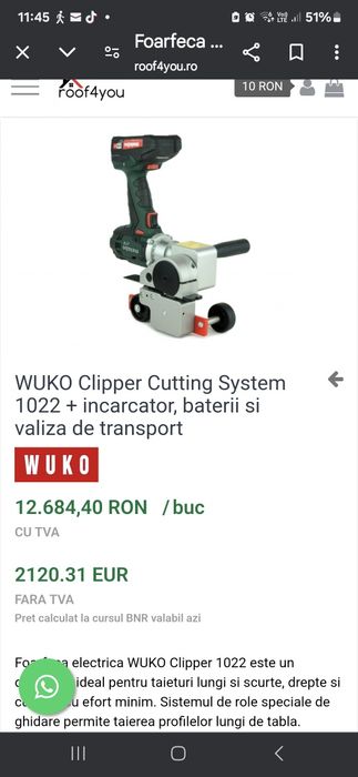 Foarfecă electrică wuko.