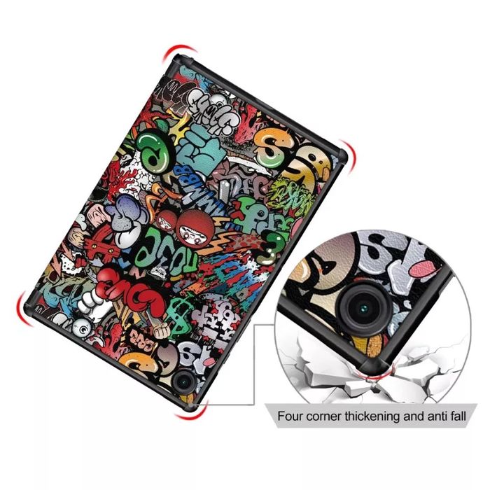 Samsung Galaxy Tab A11+ A11 A9+ A9 A8 / Кожен смарт калъф за таблет