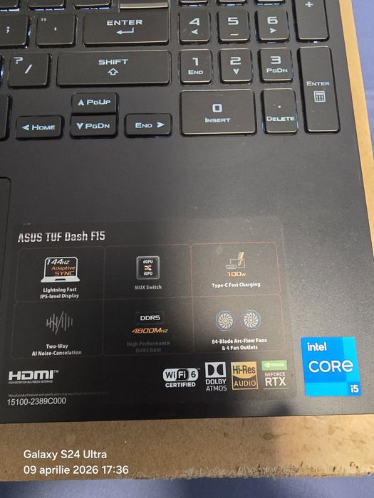 Laptop asus tuf dash f15