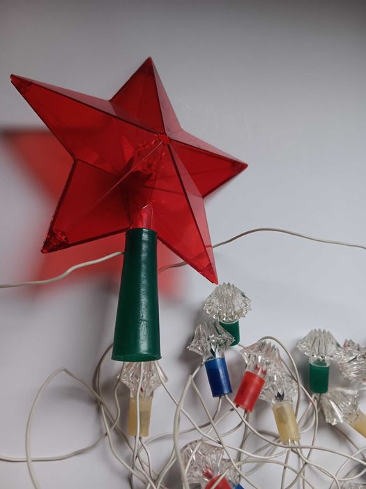 Instalatie veche pom de iarna, de craciun, perioada comunista RSR