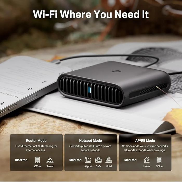 # TPLink TL-WR3002X AX3000 WiFi 6 Travel VPN Router
