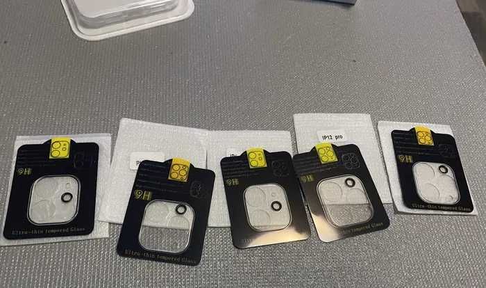 Folii individuale protectie camere iPhone 12, 13, 13, 14, 15, 16, 17