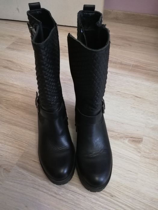 Дамски ботуши от естествена кожа