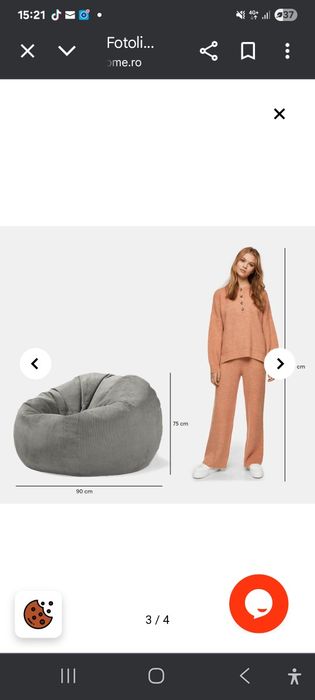 Fotolii din puf gigant