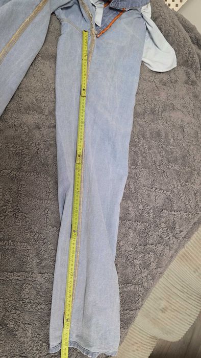 Blugi BOSS Hugo Boss Albastru Deschis, mărime W34 L34 (100% bumbac)