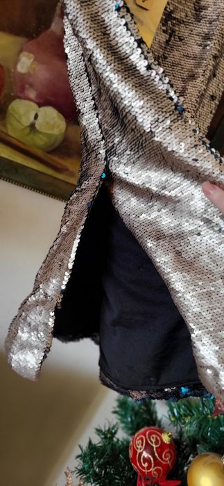 Fusta aurie cu paiete reversibile Stradivarius