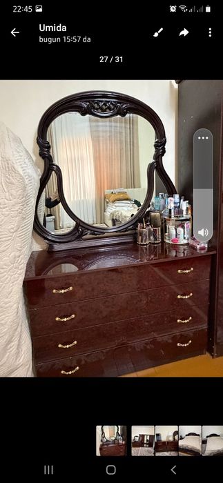 Мебель комплект келишилган нархда сотилади.Холати зур. Синган жойи йу